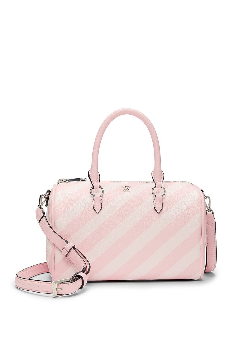 Victoria's Secret Mini Duffle Crossbody Bag Pink Satchel